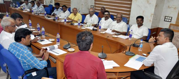 ஜவுளி ஏற்றுமதியினை அதிகரிப்பது குறித்து தொழில் முனைவோர்களுடனான ஆலோசனைக் கூட்டம்.