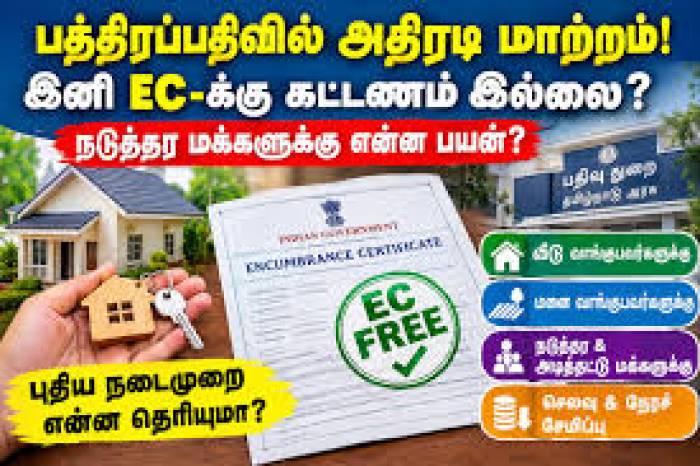 பத்திரப்பதிவில் அதிரடி மாற்றம்: தமிழ்நாடு அரசு அறிவிப்பு.