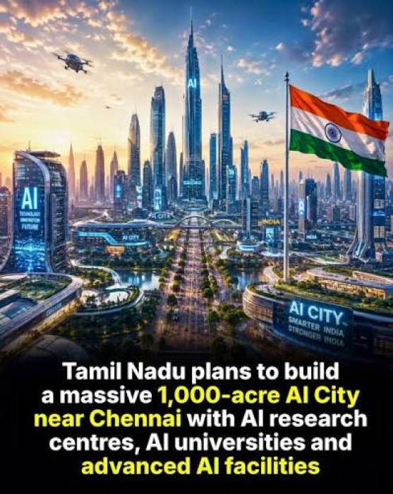 சென்னை அருகே மிகப்பெரிய AI நகரம் உருவாகுமா?